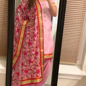 Light pink Punjabi salwar suit